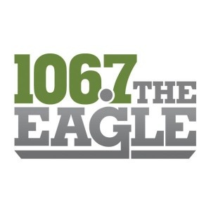 Logo of radio station 106.7 The Eagle