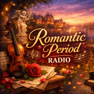 Logotipo de la emisora ​​de radio HearMe - Romantic Period