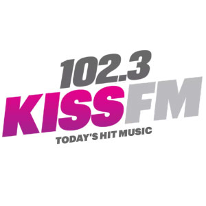 Logotipo de la emisora ​​de radio 102.3 Kiss FM